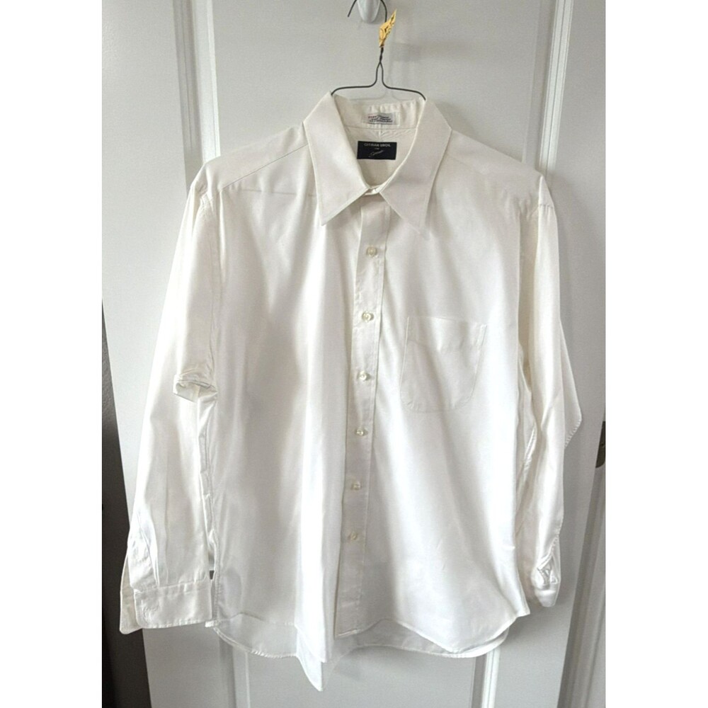 Gitman Bros Vintage Mens 16/34 Button Down Shirt Cotton Oxford USA Long Sleeve